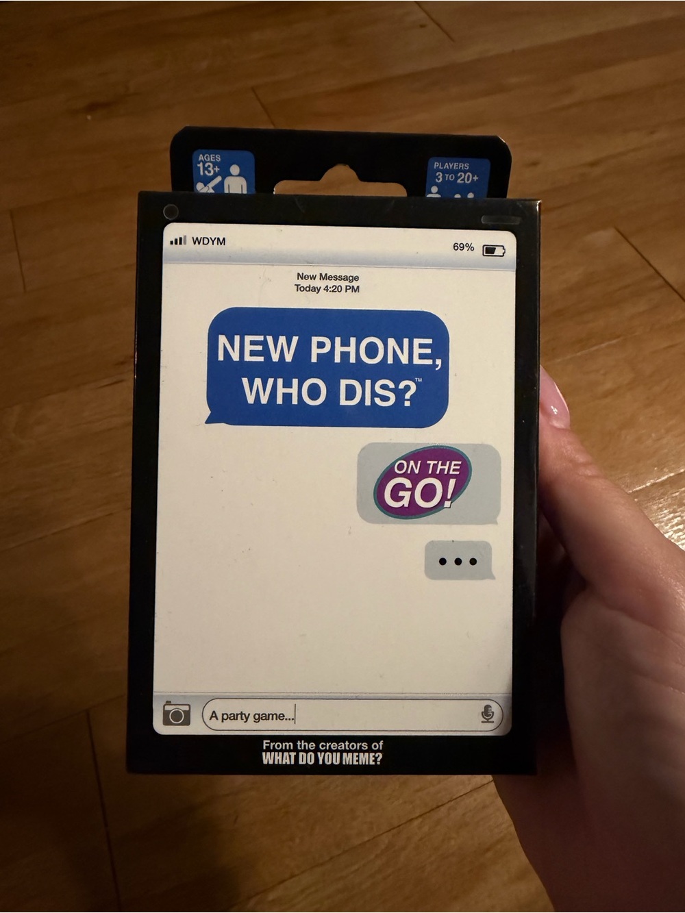 Brand New, New Phone, Who Dis? On The Go! Party Card Game - What Do you Meme